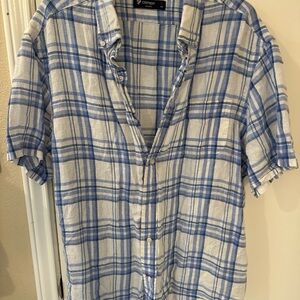 Daniel Cremieux Blue Plaid Men's Shirt